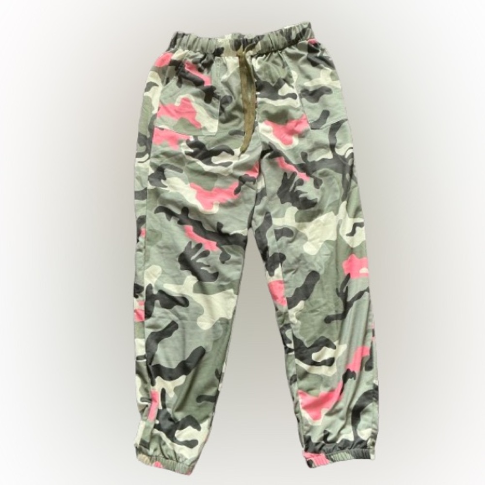 Women's Pink & Green Camo Joggers
